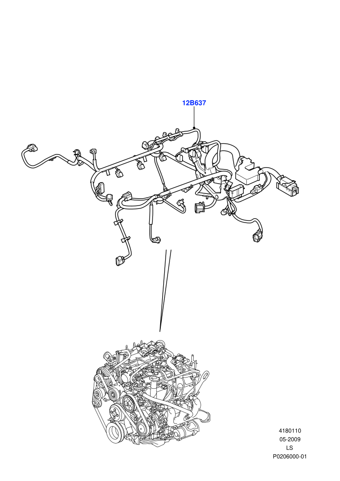 Electrical Wiring - Engine And Dash (Cologne V6 4.0 EFI (SOHC))(Engine)((V)FROMAA000001)
