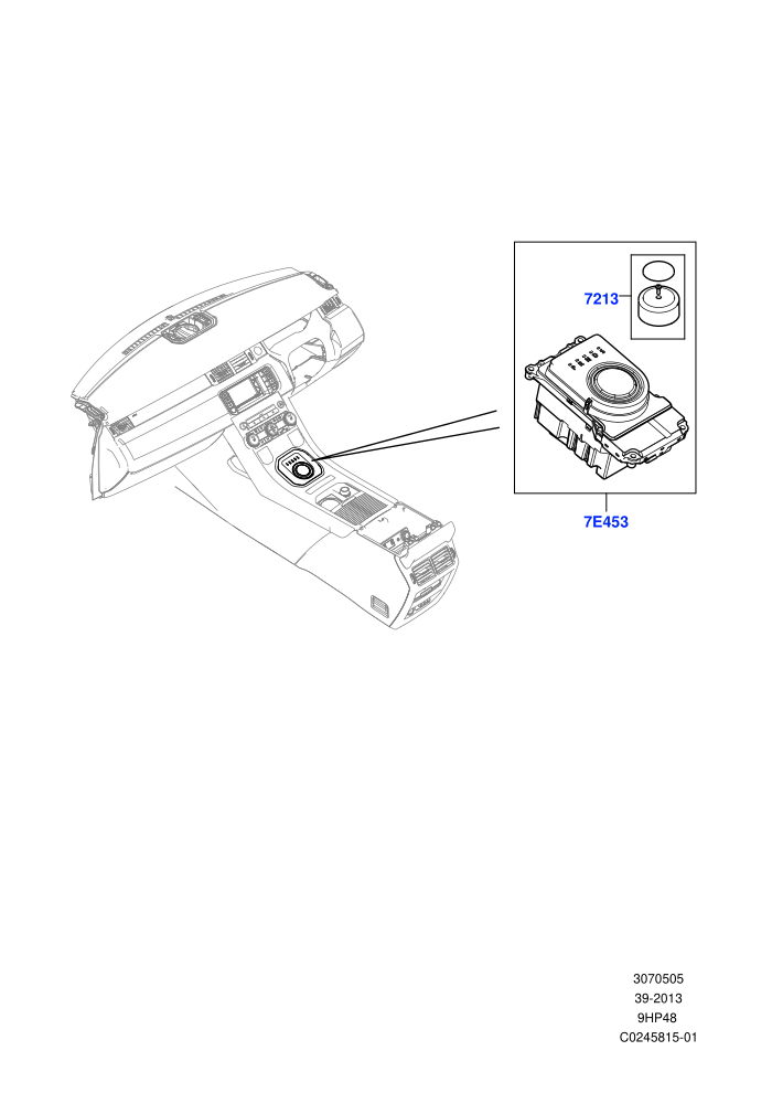 Gear Change-Automatic Transmission (9 Speed Auto AWD,Halewood (UK))(Floor Console)((V)FROMEH000001)