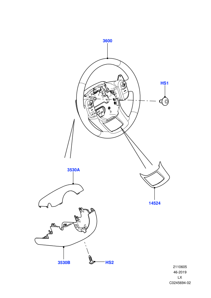 Steering Wheel (Non SVR,Version - Core)