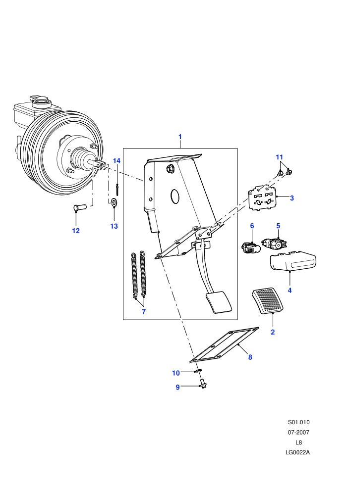 Brake Pedal ((V)FROM7A000001)