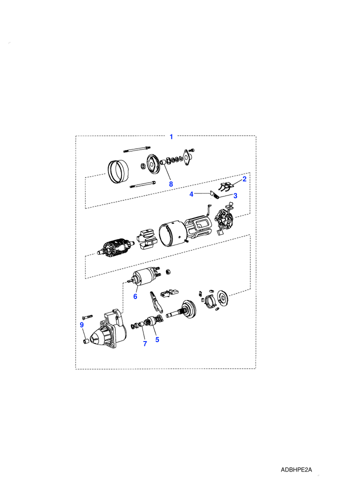 Starter Motor-Bosch (2.5L 4 Cyl NA L/R Diesel)