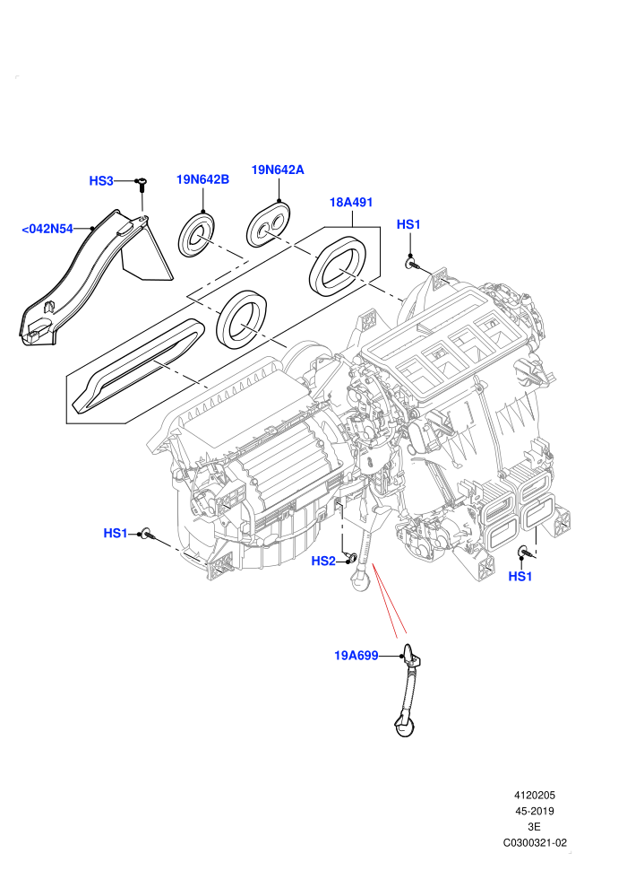 Heater/Air Cond.External Components (Main Unit,Nitra Plant Build)
