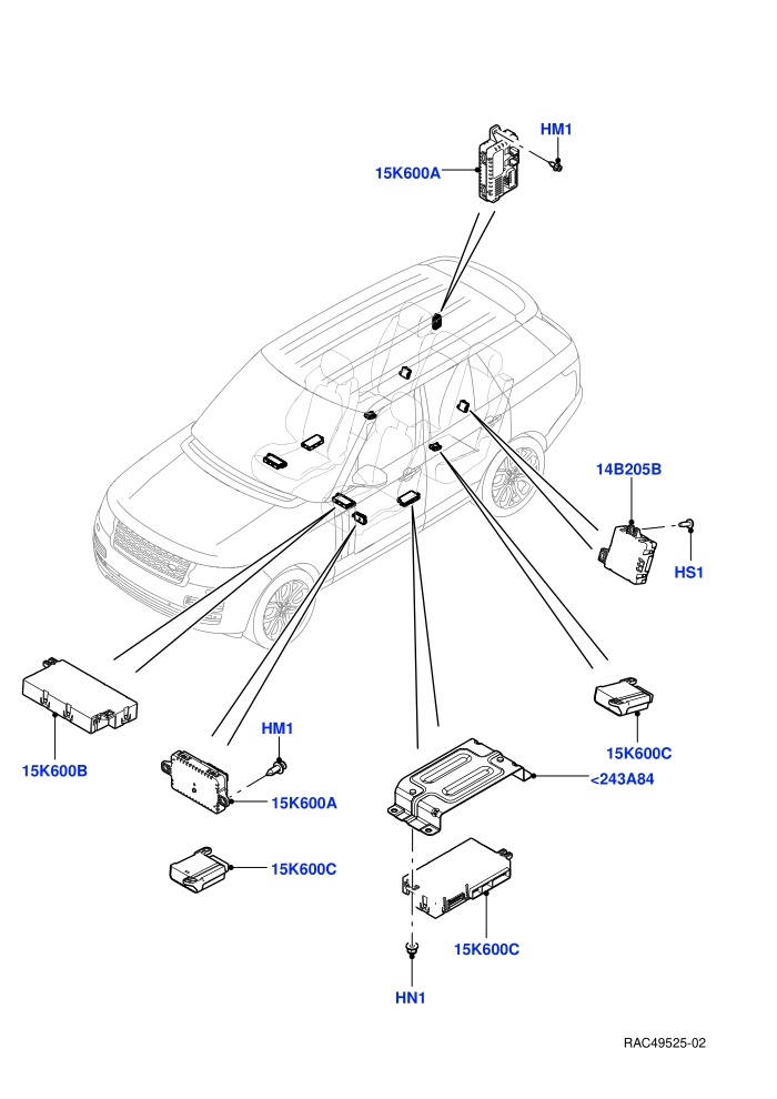 Vehicle Modules And Sensors (Seats)((V)TOHA999999)