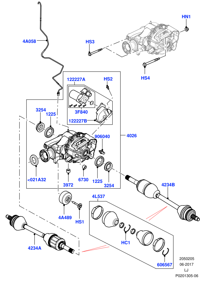 Rear Axle ((V)FROMAA000001)