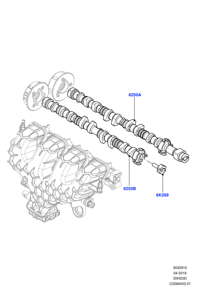 Camshaft (2.0L 16V TIVCT T/C 240PS Petrol,Itatiaia (Brazil))((V)FROMGT000001)