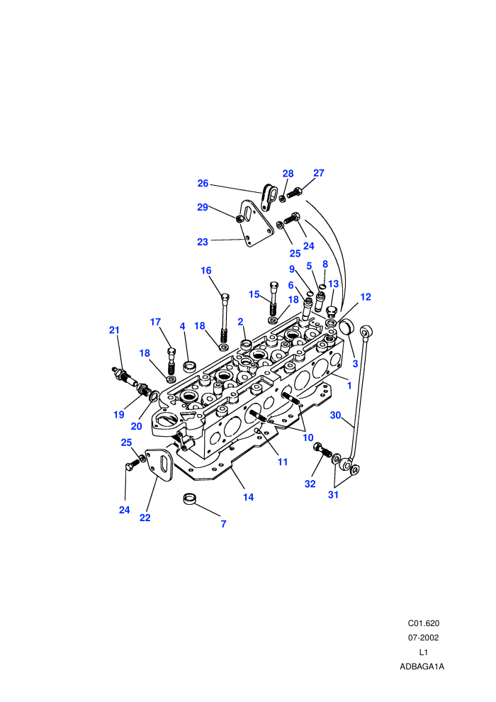 Cylinder Head (2.25L 4 Cyl L/R Petrol)