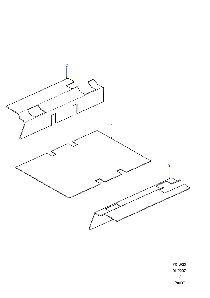 Carpets-Rear Floor (110&nbsp;Wheelbase,90&nbsp;Wheelbase)((V)FROM7A000001)