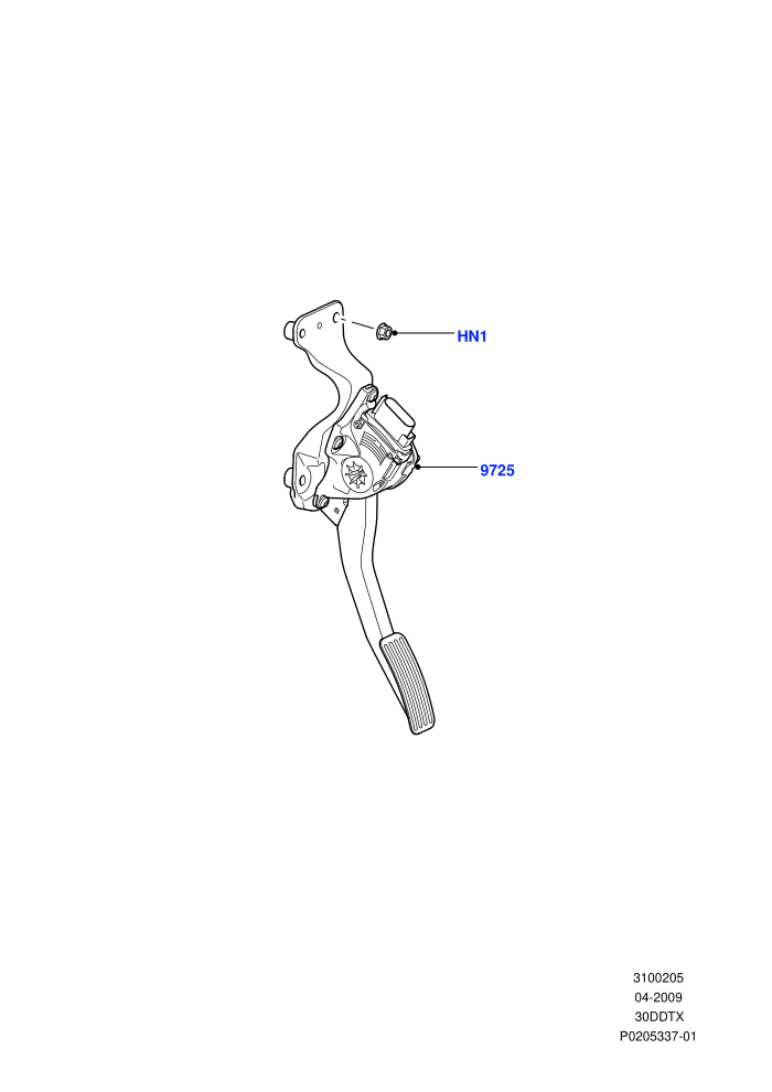 Accelerator/Injection Pump Controls (3.0 V6 Diesel)((V)FROMAA000001)