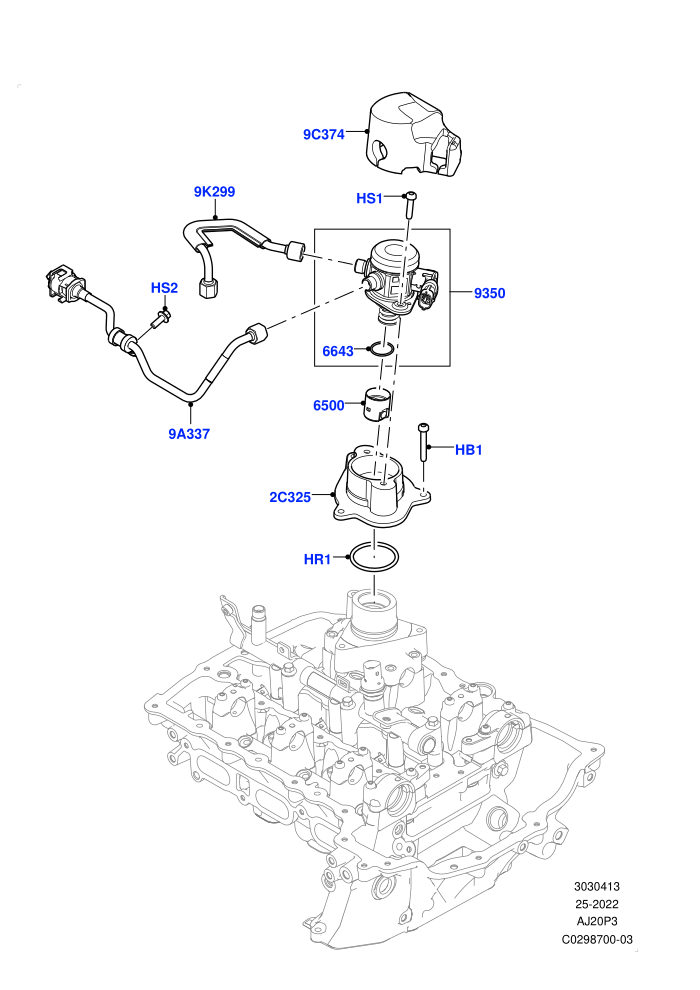 Fuel Injection Pump-Engine Mounted (1.5L AJ20P3 Petrol High,1.5L AJ20P3 Petrol High PHEV,Changsu (China))