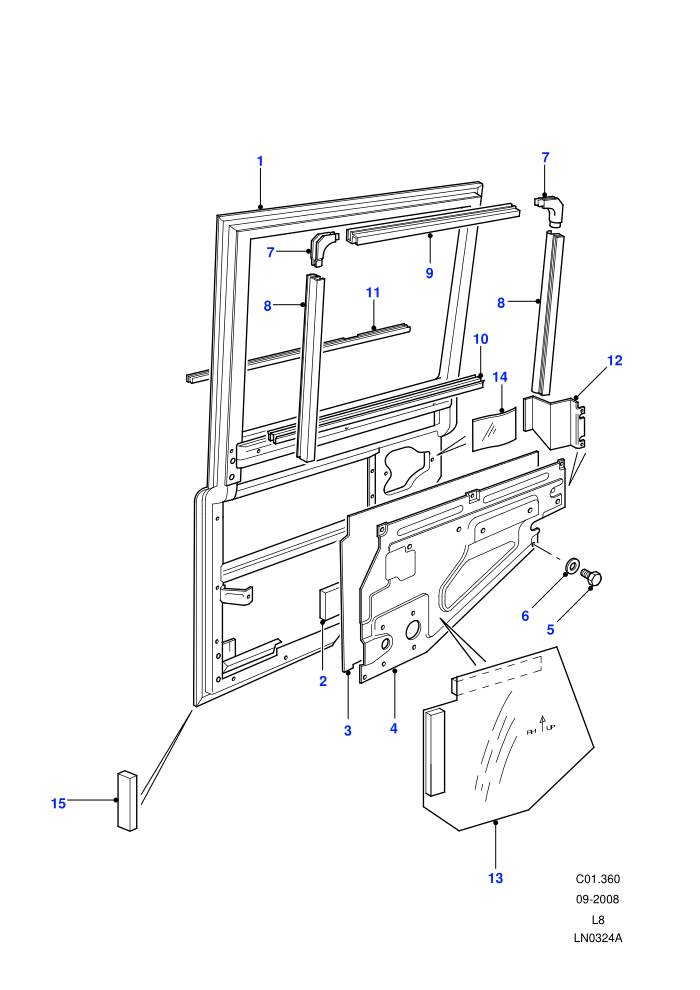 Rear Side Door Assembly (110&nbsp;Wheelbase,130&nbsp;Wheelbase)((V)FROM7A000001)