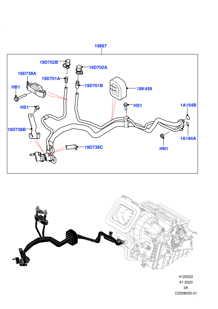 Air Conditioning System (A/C HF01234YF w/Intrnl Heat Exchng,Air Con Refrigerant-HF01234YF,Electric Engine Battery-PHEV,Halewood (UK))((V)FROMMH000001)