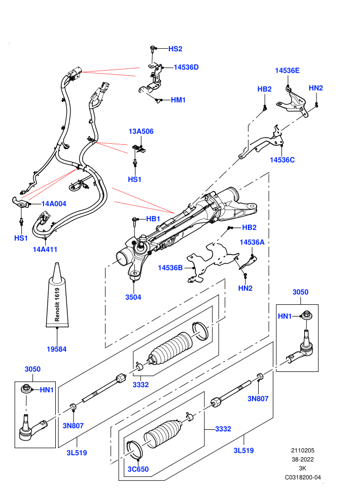 Steering Gear (LHD)(Front)