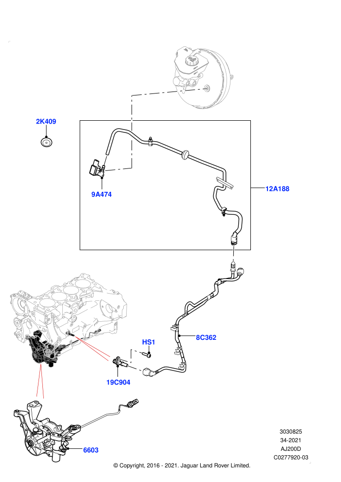 Vacuum Control And Air Injection (2.0L I4 DSL MID DOHC AJ200,RHD)
