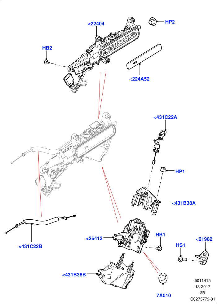 Rear Door Lock Controls