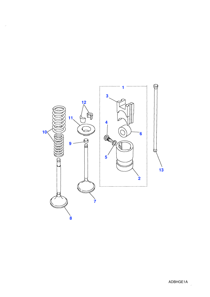 Valves & Tappets (2.5L 4 Cyl Turbo Diesel)