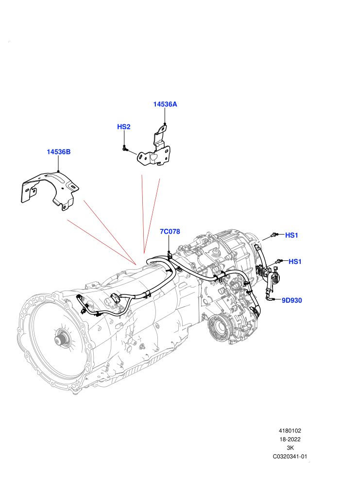 Transmission Harness (Electric Engine Battery-PHEV)(Transmission)((V)FROMPA000001)