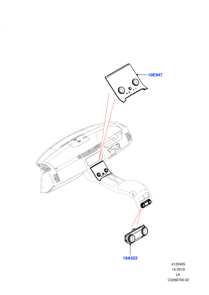 Heater & Air Conditioning Controls ((V)FROMJA000001)