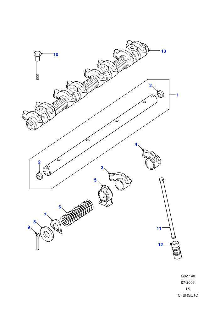 Rockershaft (V8)