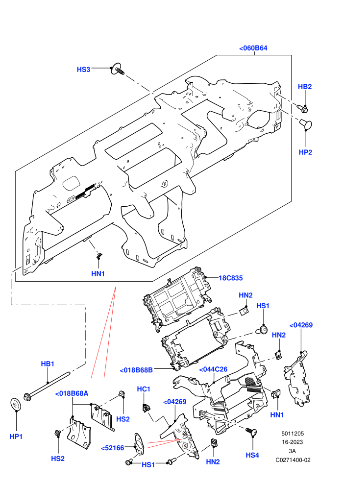 Instrument Panel (Itatiaia (Brazil))(Internal Components,Upper)((V)TOKT999999 (V)FROMGT000001)