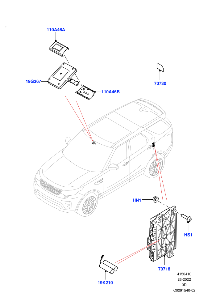 Telematics (TCU Module - China,TCU Module - NAS,TCU Module - ROW,TCU Module - Russia,TCU Module - Turkey)(Nitra Plant Build,Telematics Control Unit)((V)FROMK2000001)