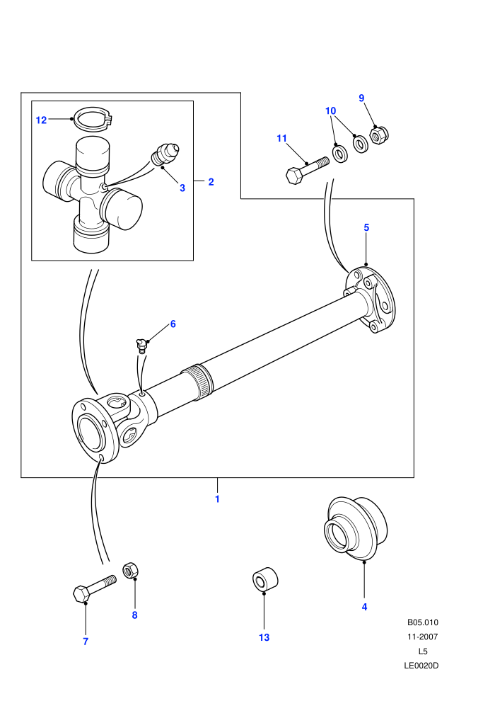 Propshaft Rear