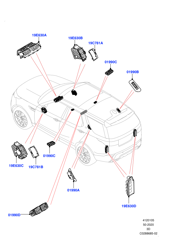 Air Vents, Louvres And Ducts (External Components,Nitra Plant Build)((V)FROMK2000001)