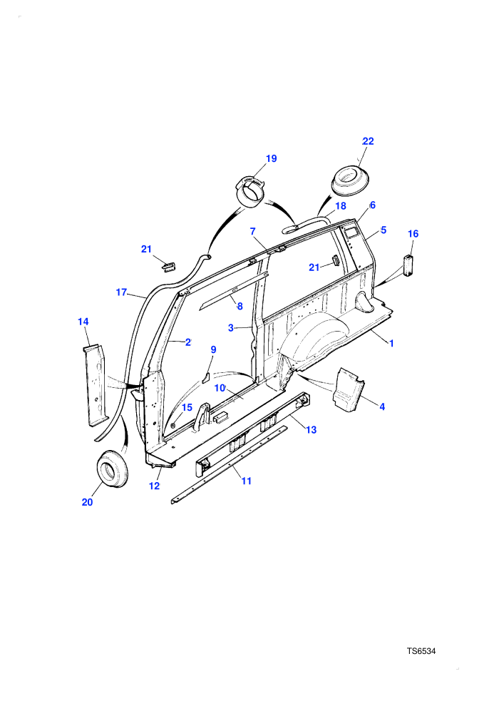 Bodyside (2 Door Station Wagon)((V)TOGA441003)