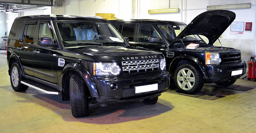 Замена фильтров Land Rover Discovery