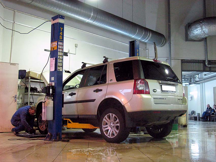 Замена шаровой Land Rover