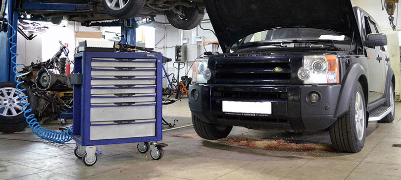 Замена рулевого наконечника Land Rover