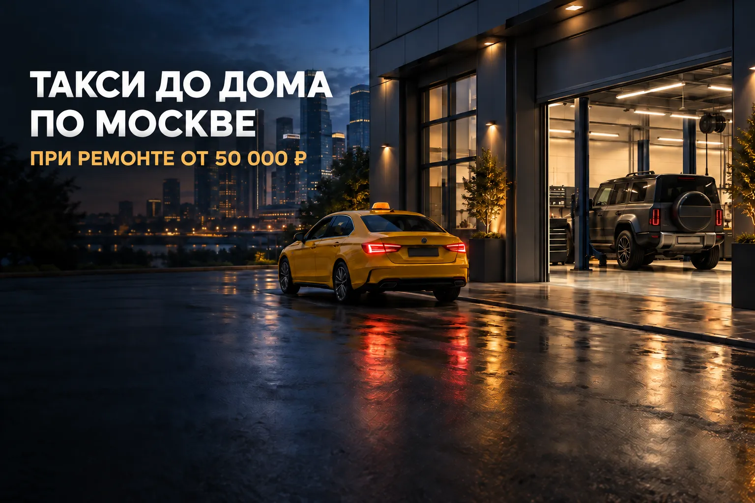 Такси до дома по Москве